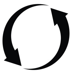 Refresh icon vector. Refresh, Reset, Recycle arrow symbol. Vector illustration.