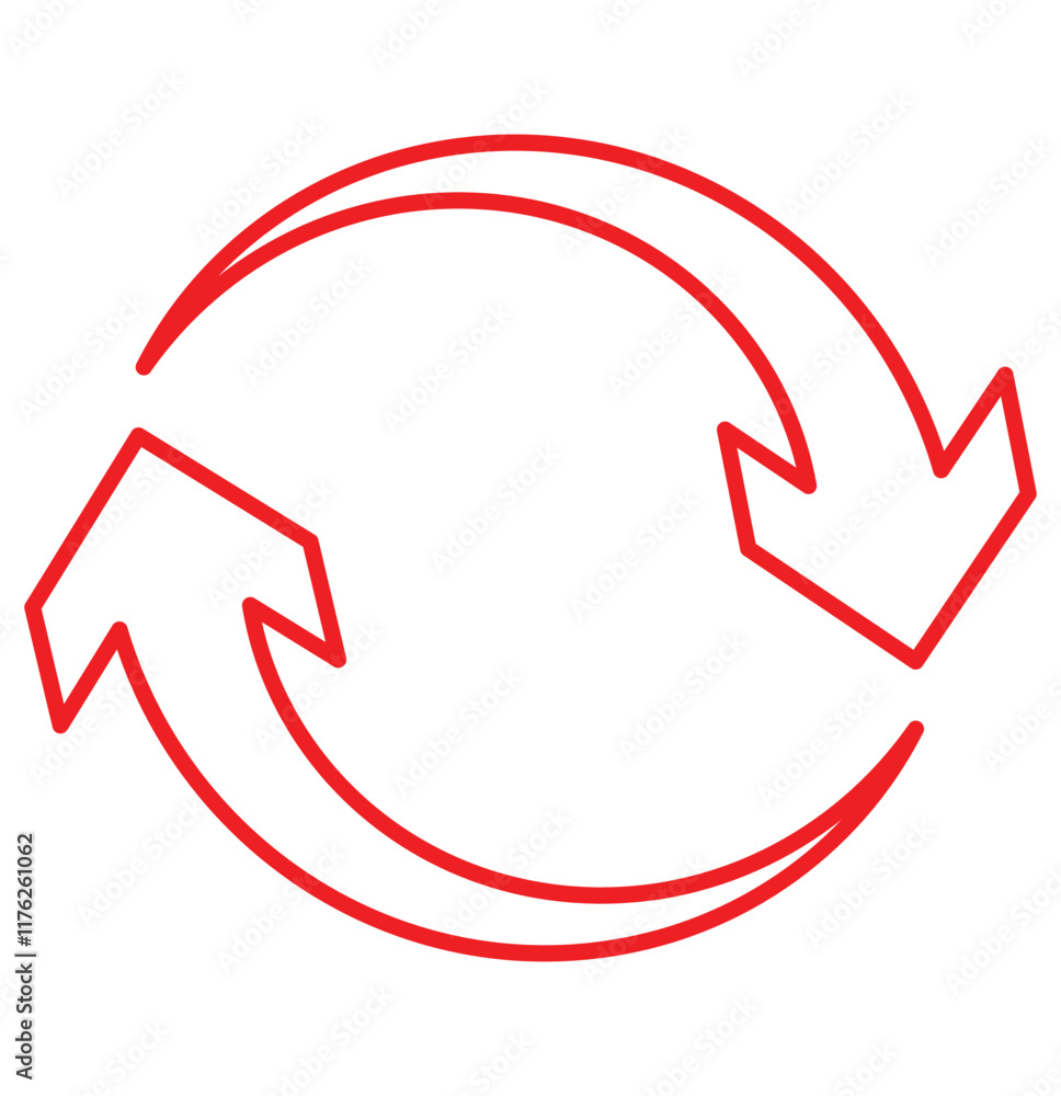 Poster circle arrows icon. round reload sign, repeat icon, refresh icon, rotate arrow icon sign and symbol.