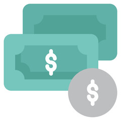 money payment online store shopping flat style icon