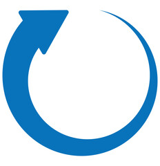 Repeat arrow button, refresh icon, circle arrow, rotation sign. Recycle eco loop rotation symbol . Vector illustration