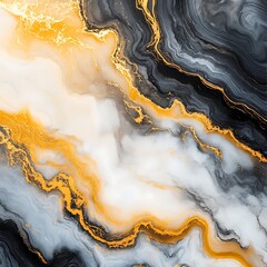 A marble texture with shadowy accents of golden yellow and smoky white, adding a refined and artistic aesthetic