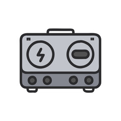 electric cooker icon design