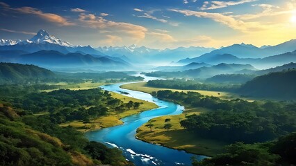 lake in the mountains