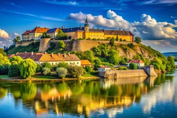 Majestic Petrovaradin Fortress Novi Sad Serbia Panoramic View
