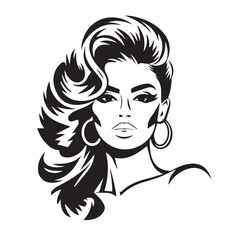 woman's day vector silhouette