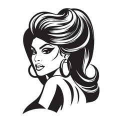 woman's day vector silhouette