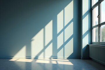 Fototapeta premium Light Play -Enhancing Office Aesthetics with Natural Illumination.