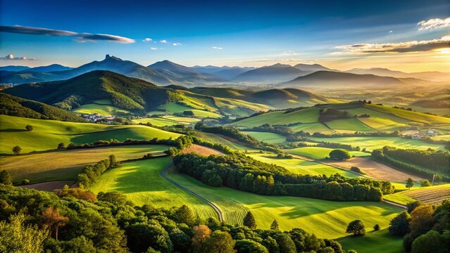 Minimalist Baztan Valley Viewpoint: Serene Spanish Landscape