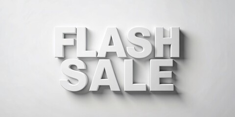 Obraz premium Minimalist Flash Sale Banner Design: Editable EPS File Text Effect