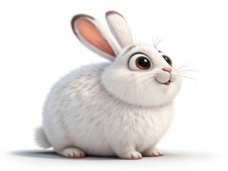 Obraz premium rabbit, animal, isolated, bunny, mammal, white, pets, fluffy, fur, pet, hare, easter, small, cute, animals, grey, domestic, baby, brown, furry, rodent, farm, rabbits, wild, young