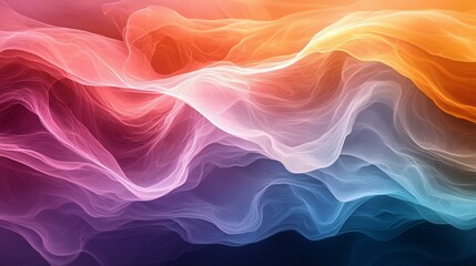 Fototapeta premium Abstract colorful wavy background. (1)