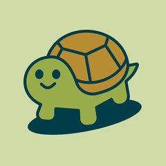 Turtle Cartoon Vector Art, Illustration and Graphic