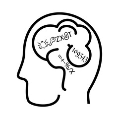 brain icon vector design templates