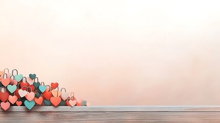 Valentine's day love locks display heart-themed decor romantic setting sweet moments