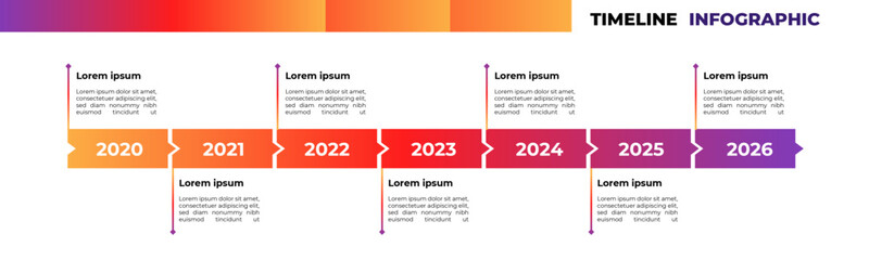 Infographic design template. Timeline concept. Can be used for workflow layout, diagram, banner, webdesign. Vector illustration