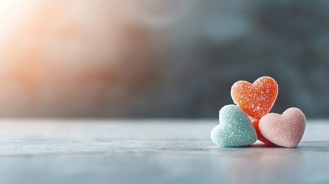 Cozy valentine's celebration romantic gestures with sweet treats and love hearts