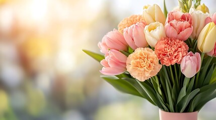 Valentine's day love blooms stunning floral arrangement in bright natural light