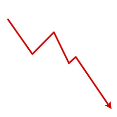 Obraz premium Market volatility icon lines trend graph chart data analysis