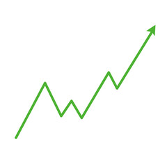 Market volatility icon  lines trend graph chart data analysis