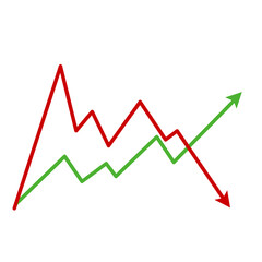 Market volatility icon  lines trend graph chart data analysis