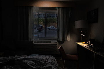 Lonely night in a hotel