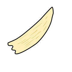 silhouette elephant tusks ivory