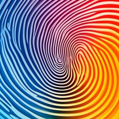 Abstract fingerprint swirl patterns with gradient effects, unique identity concept