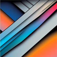 Fototapeta premium Minimalist intersecting line patterns with subtle gradients, stylish and contemporary