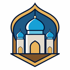 mosque vector illustration
