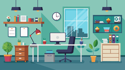 Contemporary Home Office Setup