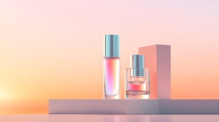 A hightech antiaging solution with holographic packaging details