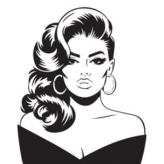 woman's day vector silhouette