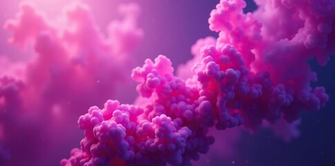 Fototapeta premium Soft focus purple and pink smoke wafting upwards, hazy, soft focus, purple
