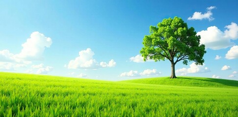 Single tree branch stretching towards the sky isolated in vast field, natural light, field, solo