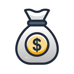 money bag icon design