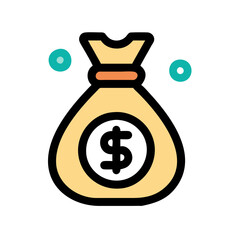 money bag icon design