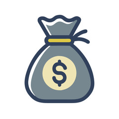 money bag icon design