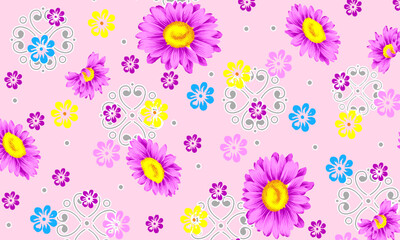 Abstract Flower background suitable for home decore and wallpaper purpose


