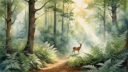 deer in the forest