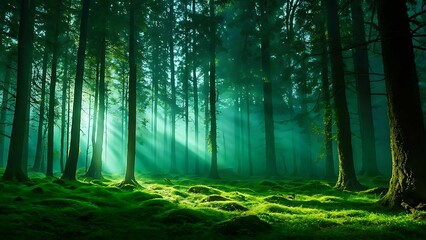morning in the forest