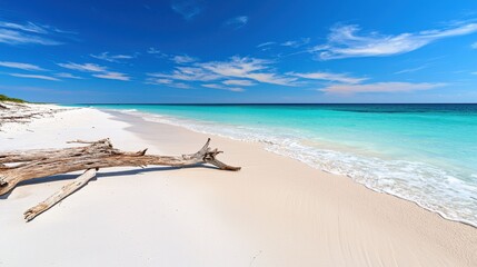Breathtaking Tropical Beach with Turquoise Waters and Dramatic Sky Scenery
