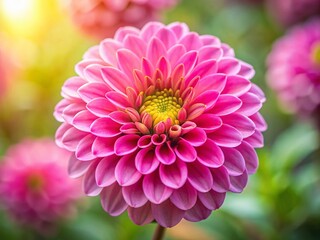 Fototapeta premium Soft Focus Pink Flower Macro Photography: Delicate Blossom Close Up