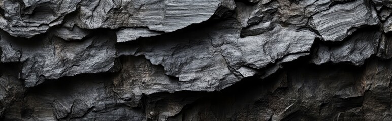 Dark gray rough rock texture.