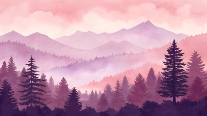 sunset in the mountains