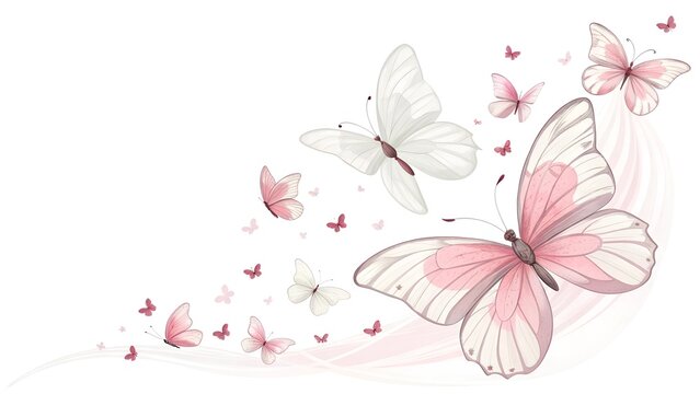 background with butterflies