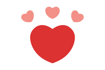 Heart icon. solid icon style. icon related to valentine. valentine day elements vector illustration