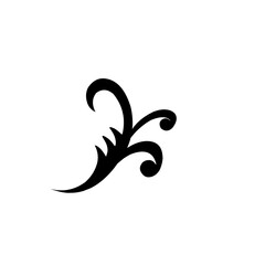 Swirl elements decorative illustration