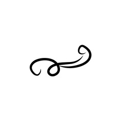 Swirl elements decorative illustration