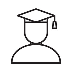 Flat colorful man graduation design illustration, celebrating school success. Ideal for educational, stationery, and graduation-related visuals.