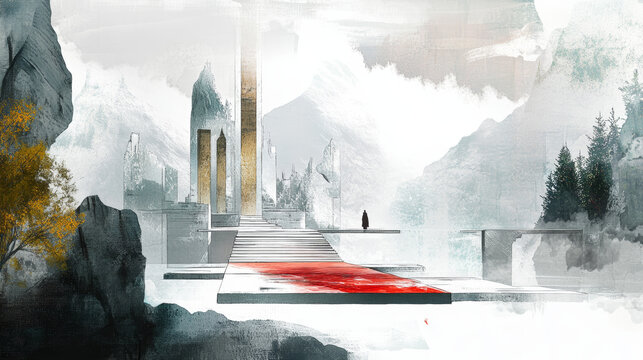 Imagine a visually appealing layout designed with balance, clarity, and purpose, tailored for a specific medium or theme. 